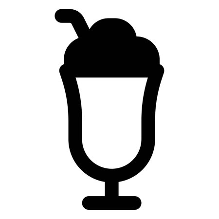 Juicy granita line vector iconのイラスト素材