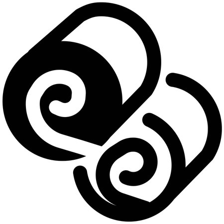 Sweet rolls outline vector illustrationのイラスト素材
