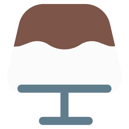 Creamy cassata light vector iconのイラスト素材