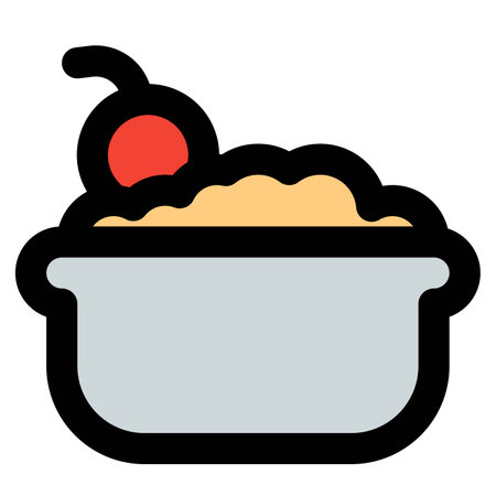 Yummy crumbles line vector iconのイラスト素材
