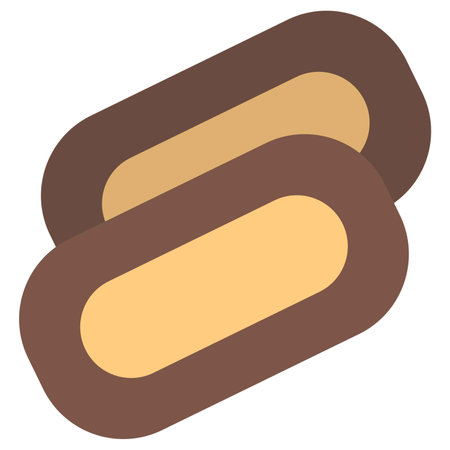 Speculaas cookies line vector illustrationのイラスト素材