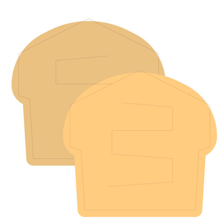 Pound cake light vector illustrationのイラスト素材