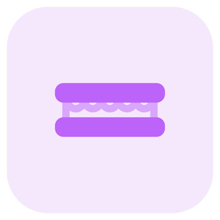 S'more sandwich light vector illustrationのイラスト素材