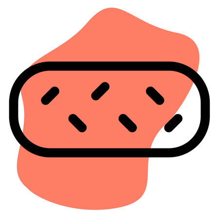 Sprinkled eclairs light vector iconのイラスト素材