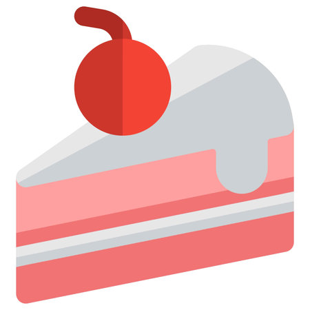 Sernik cheesecake light vector illustration