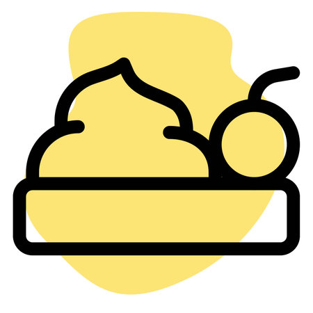 Graufe dessert line icon setのイラスト素材