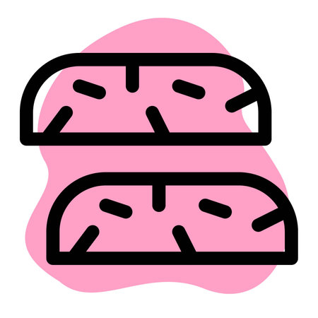 Nougat dessert light icon setのイラスト素材