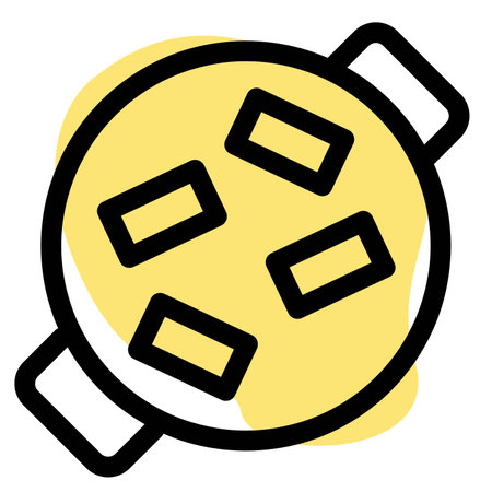 Delicious tteok outline vector illustrationのイラスト素材