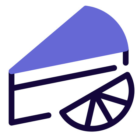 Lemon slice dessert light icon setのイラスト素材