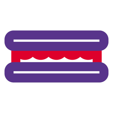 S'more sandwich light vector illustrationのイラスト素材