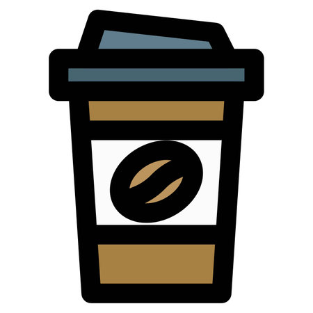 A packed glass of refreshing coffee.のイラスト素材