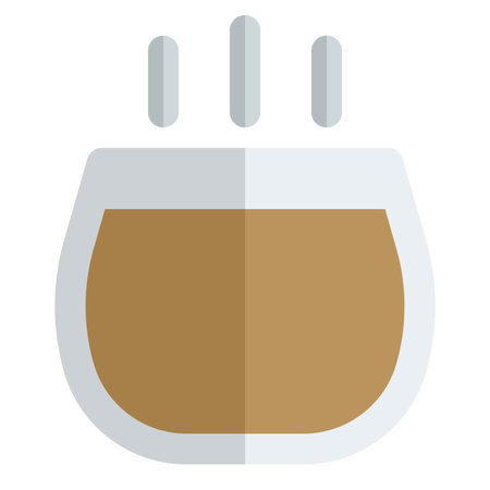 Pu-erh tea line icon setのイラスト素材