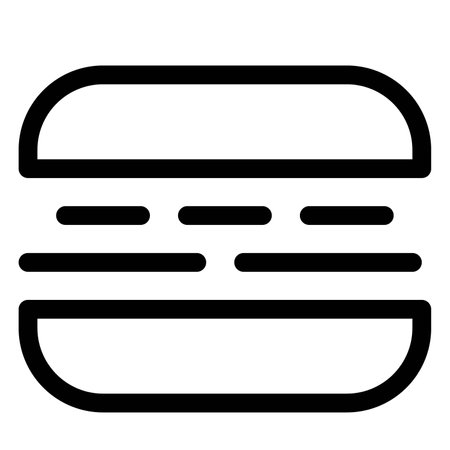 Grilled panino stuffed with seasonal veggiesのイラスト素材