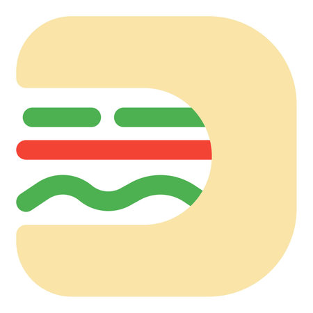 Muffuletta wrap filled with salami and veggies.のイラスト素材