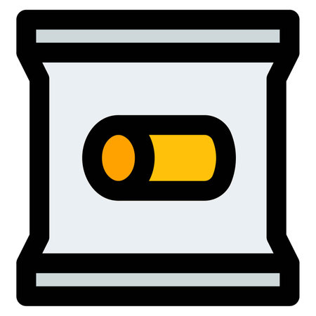 Throwaway package of raw macaroni pastaのイラスト素材