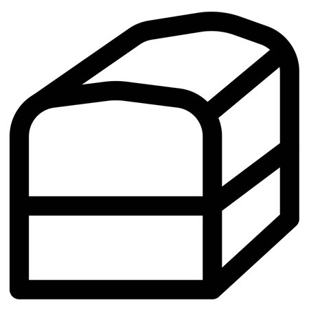 Rich and fudgy chocolate brownie.のイラスト素材