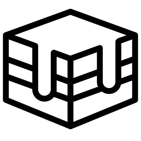 Melted cream dripping from delicious chocolate cakeのイラスト素材