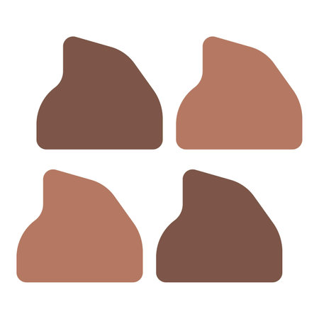 Chocolate chips, small sweetened chunks.のイラスト素材