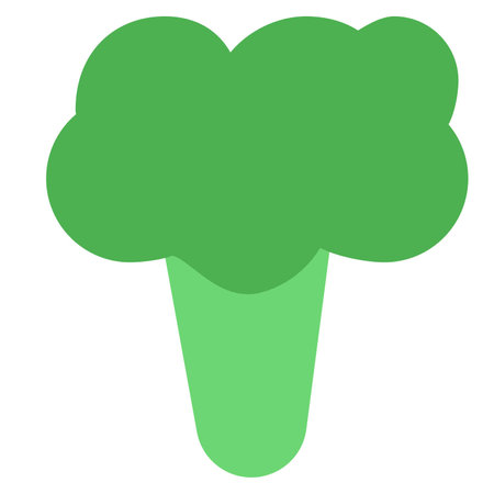 Broccoli, an edible green plant.のイラスト素材