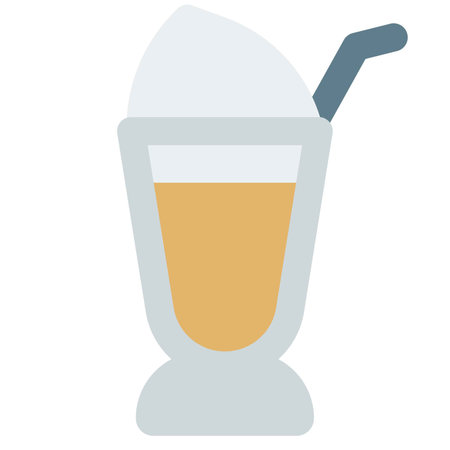 Popular whipped ice cream float dessert.のイラスト素材