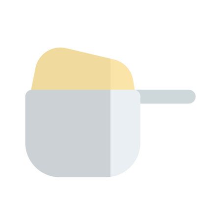 Scoop of dried whey powderのイラスト素材