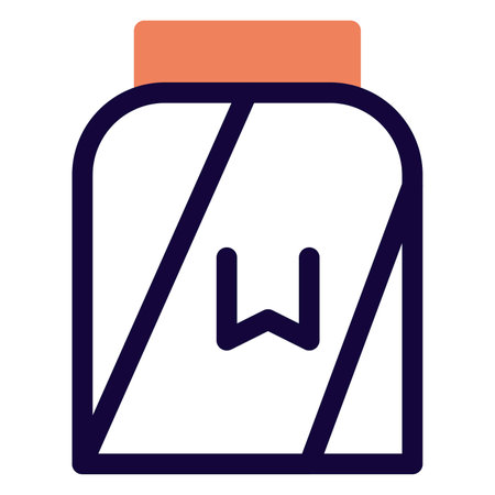 Whey powder stored in air tight jarのイラスト素材