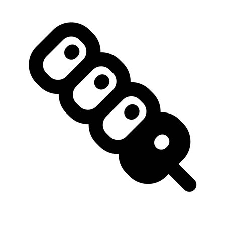 Sugar coated hawthorn eaten as street foodのイラスト素材