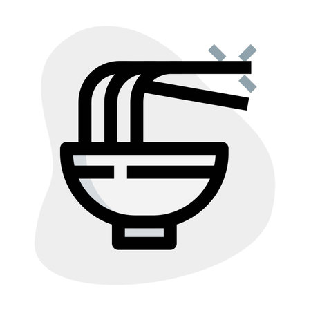 Japanese ramen dish with pork and eggのイラスト素材