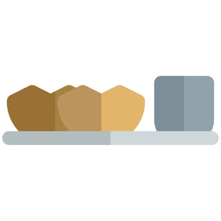 Panipuri served with spicy water.のイラスト素材