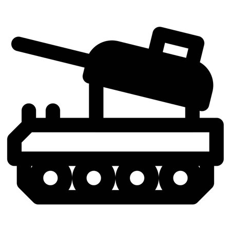 Battle tank, a land based weapon system.のイラスト素材