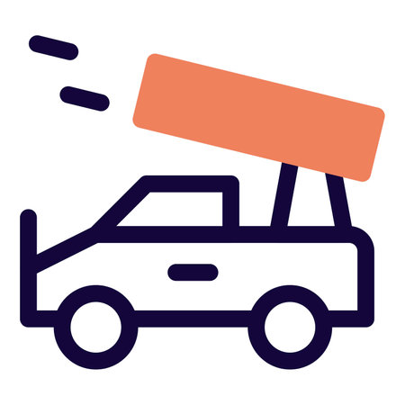 Large heavy tank used as military vehicle.のイラスト素材