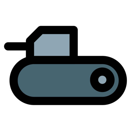 Fighter tank used as most powerful weapon.のイラスト素材