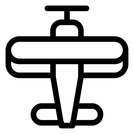 First controllable powered motorized biplane.のイラスト素材