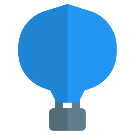 Hot-air balloon frequently used for pastime.のイラスト素材