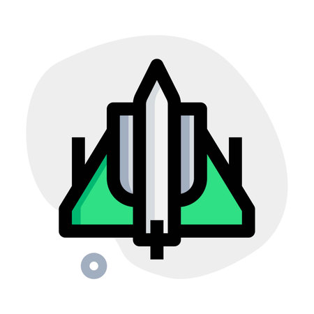 Commercial plane propelled by jet engine.のイラスト素材