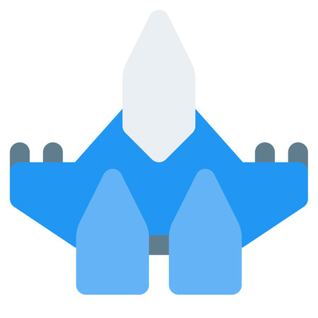 Jet-propelled airliner or fighter plane.のイラスト素材