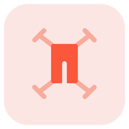 Unmanned aerial vehicle used for surveillance.のイラスト素材