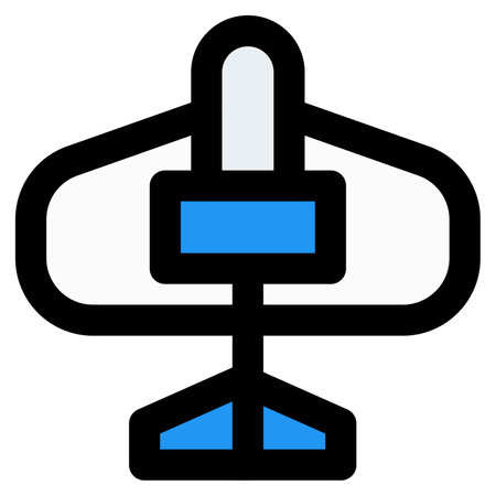 Fighter plane with a distinct design concept.のイラスト素材