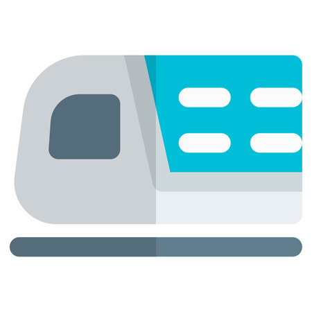Double decker train or bi-levelのイラスト素材