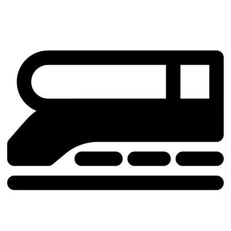 Modern high speed mountain train.のイラスト素材