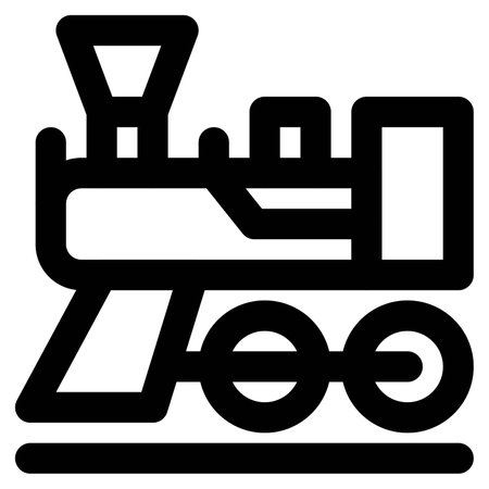 Powered locomotives known as steam trains.のイラスト素材