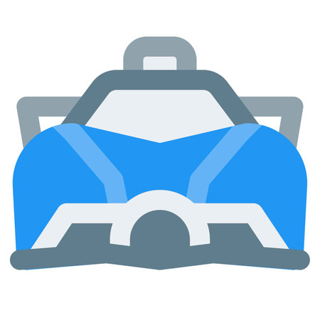 High-back sports seats in advance luxury vehicles.のイラスト素材