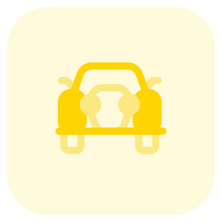 Vintage car with pop-up headlights.のイラスト素材