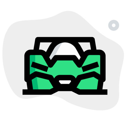 An attractive open roof vehicle.のイラスト素材