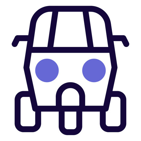 Auto rickshaw, a motorized version of cycle rickshaw.のイラスト素材