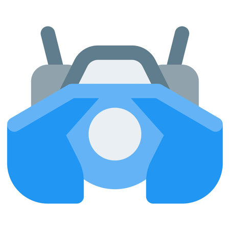 Modernized car with rear wireless antenna.のイラスト素材