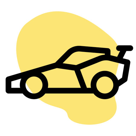Unique designed hyper car with roof spoiler.のイラスト素材