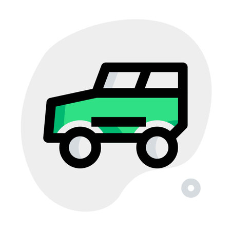 Large-tired, flexible off-road vehicleのイラスト素材