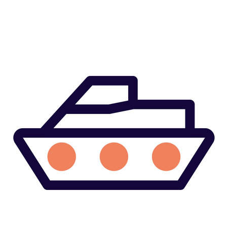 Snowmobile used to travel on frozen surface.のイラスト素材