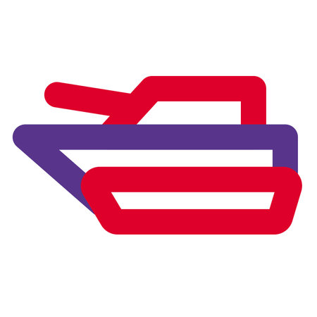 Military amphibious assault armored tank.のイラスト素材